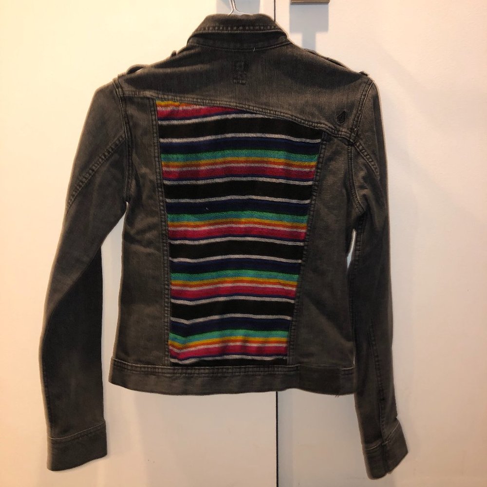 Jean jacket w/ detailed back